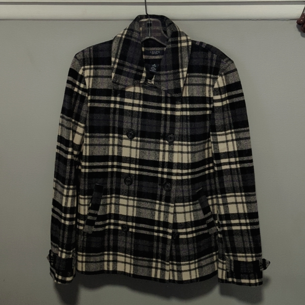 Chaps Wool Coat - M